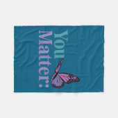 Couverture Polaire You Suicide Prevention Awareness Mental Health (Devant (Horizontal))