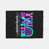 Couverture Polaire You Suicide Prevention Awareness Teal &amp; Purple (Devant (Horizontal))