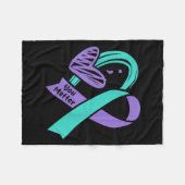 Couverture Polaire You Suicide Prevention Awareness Teal Purple Heart (Devant (Horizontal))