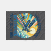 Couverture Polaire Your Attitude Determines Your Altitude Motivationa (Devant (Horizontal))