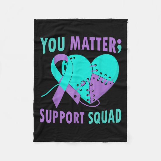 Couverture Polaire Your Life S Semicolon Suicide Prevention Awareness (Devant)