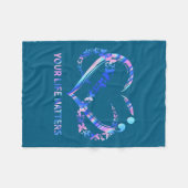 Couverture Polaire Your Life S Suicide Awareness Butterflies Heart (Devant (Horizontal))