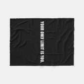 Couverture Polaire Your Only Limit Is You Insrational Motivational Sl (Devant (Horizontal))