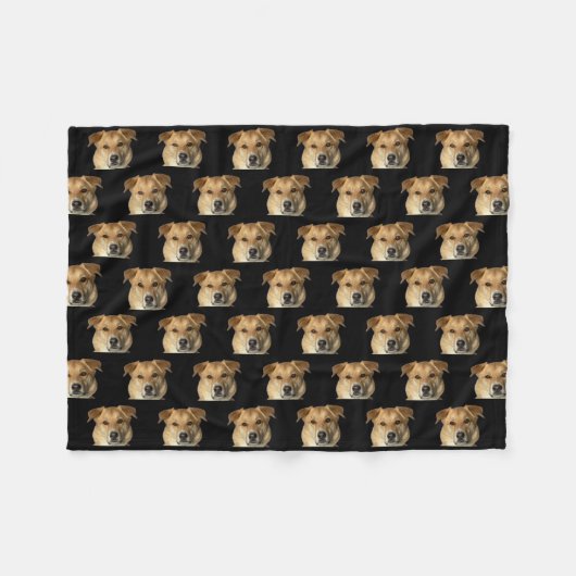 Couverture Polaire Your Pet Photo Dog Cat Custom Cute Funny (Devant (Horizontal))