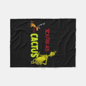 Couverture Polaire Youre As Cuddly As A Cactus Quote (Devant (Horizontal))