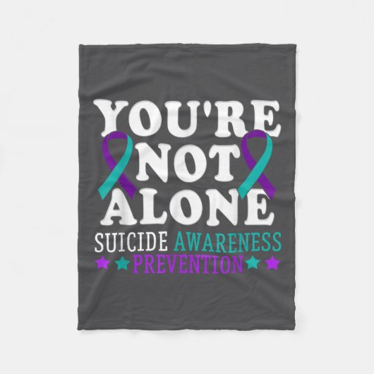 Couverture Polaire You're Not Alone Depression Suicide Prevention Awa (Devant)