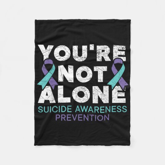 Couverture Polaire Youre Not Alone Depression Suicide Prevention Awar (Devant)