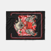 Couverture Polaire You're One Cool Buck Camouflage Valentine's Day Hu (Devant (Horizontal))