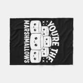 Couverture Polaire You're The Marshmallows To My Hot Cocoa Valentine' (Devant (Horizontal))