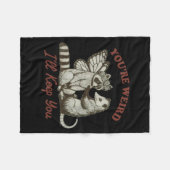 Couverture Polaire You're Weird I'll Keep You Funny Raccoon Ssum  (Devant (Horizontal))