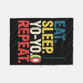 Couverture Polaire Yoyo Player Yo-yo Enthusiast (Devant (Horizontal))