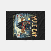 Couverture Polaire Yule Cat Keep It Cozy Funny Winter Quote  (Devant (Horizontal))