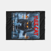 Couverture Polaire Yule Cat Keep It Cozy Funny Winter Quote  (Devant (Horizontal))