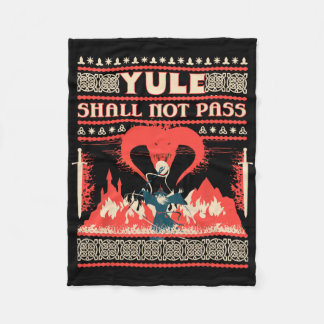 Couverture Polaire Yule Shall Not P Fantasy Wizard Holiday Pun Funny 
