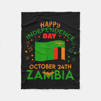Couverture Polaire Zambie 61e anniversaire de l'indépendance Fierté z