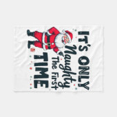 Couverture Polaire Zany It's Only Naughty The First Time Santa Christ (Devant (Horizontal))