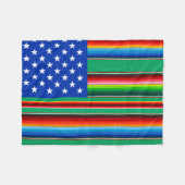 Couverture Polaire Zarape américain (Devant (Horizontal))