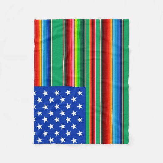 Couverture Polaire Zarape américain (Devant)