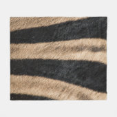 COUVERTURE POLAIRE ZEBRA ANIMAL PRINT STRIPE (Devant (Horizontal))