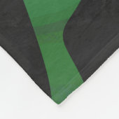Couverture Polaire Zebra Black et Green Print (Coin)