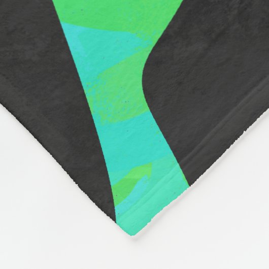 Couverture Polaire Zebra Black et Rainbow Print (Coin)