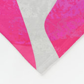 Couverture Polaire Zebra Hot Pink et White Print (Coin)