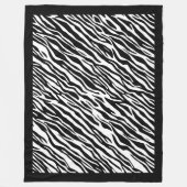 Couverture Polaire Zebra Imprimer Motif Fleece Blanket (Devant)