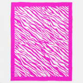 Couverture Polaire Zebra Imprimer Motif Fleece Blanket (Devant)