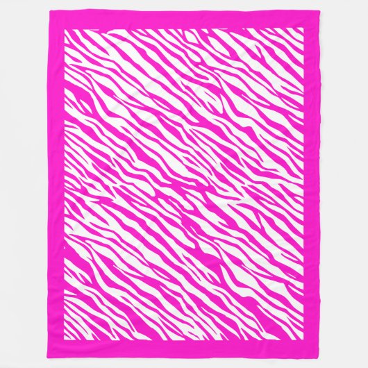 Couverture Polaire Zebra Imprimer Motif Fleece Blanket (Devant)