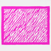 Couverture Polaire Zebra Imprimer Motif Fleece Blanket (Devant (Horizontal))
