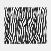 Couverture Polaire Zebra Print, Zebra Stripes, Noir Et Blanc (Devant (Horizontal))