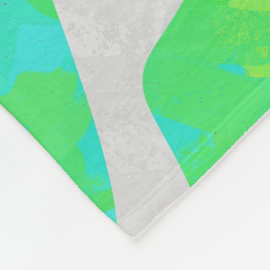 Couverture Polaire Zebra Rainbow et White Print (Coin)