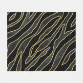 Couverture Polaire Zebra Stripes : Abstrait Monochrome Sans Seamless. (Devant (Horizontal))
