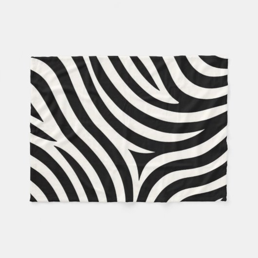 Couverture Polaire Zebra Stripes Impression moderne (Devant (Horizontal))
