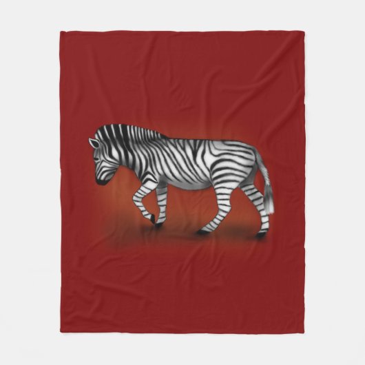 Couverture Polaire "Zèbre" (Devant)