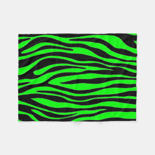 Couverture Polaire Zèbre de vert de chaux