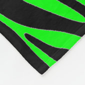 Couverture Polaire Zèbre de vert de chaux (Coin)