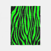 Couverture Polaire Zèbre de vert de chaux (Devant)