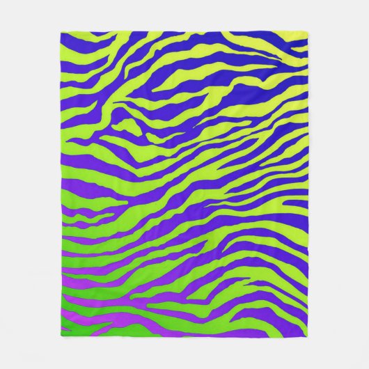 Couverture Polaire Zèbre vert (Devant)
