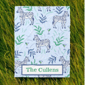 Couverture Polaire Zèbres et martinis personnalisés Preppy