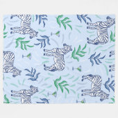 Couverture Polaire Zèbres Prépa et Martinis Bleu Classique (Devant (Horizontal))