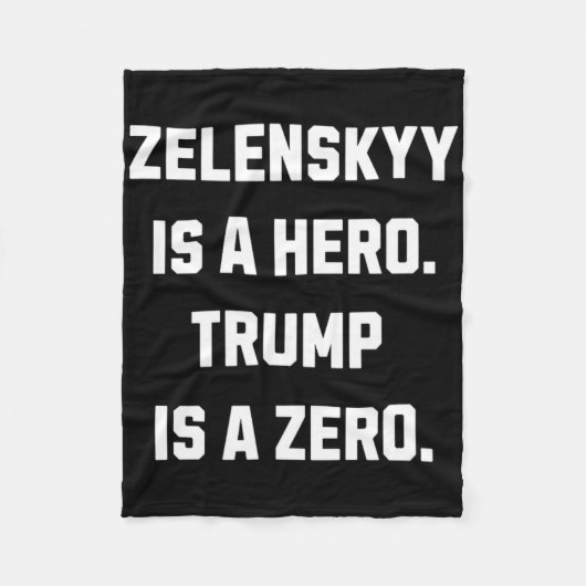 Couverture Polaire Zelenskyy est un héros. (Devant)