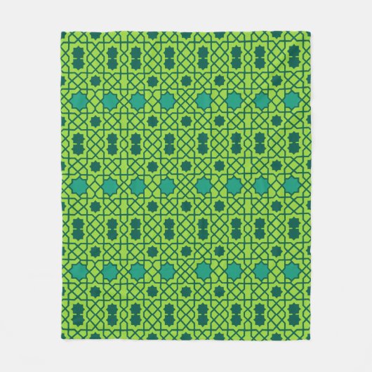 Couverture Polaire zellij marocain (Devant)