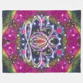 Couverture Polaire Zen Lotus atmosphérique (Devant (Horizontal))