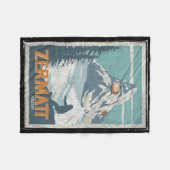 Couverture Polaire Zermatt Suisse Ski d'hiver Snowboard Ski (Devant (Horizontal))