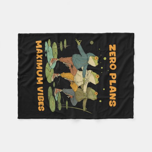 Couverture Polaire Zéro Plans Vibes maximum Funky Frog Chill Sweat -  (Devant (Horizontal))