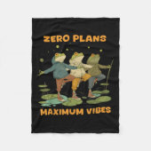 Couverture Polaire Zéro Plans Vibes maximum Funky Frog Chill Sweat -  (Devant)