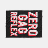 Couverture Polaire Zéro Réflexe Nauséeux, Mème Drôle de Fête de Bache (Devant (Horizontal))