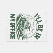 Couverture Polaire Zero-turn Lawn Mower Dad Funny I'll Be In Office M (Devant (Horizontal))
