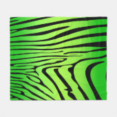 Couverture Polaire Zesty Zebra Green (Devant (Horizontal))